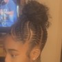 Kid's Stitch Braid Ponytail/Bun