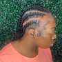 Cornrows- braid down