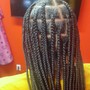 Medium Knotless Braids