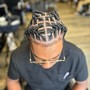 Loc retwist (neck to shoulder length)