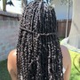 Micro braids with human hair