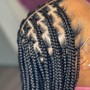 Knotless Peek-A-Boo Braids (Medium)