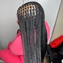 Knotless Peek-A-Boo Braids (Medium)