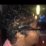 Shampoo & Style / relaxer on sides and back(DEPOSIT REQUIRED @ BOOKING)