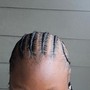 2 stitch braids with quickweave in back