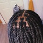 Medium knotless Box Braids