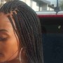 Half braids half quick weave