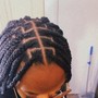 Medium knotless Box Braids