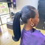 Slick ponytail