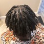 Short loc detox, retwist, style