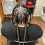 Large Cornrows, Single Braids, Single Twist, Flat twist