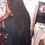 Half braids half quick weave