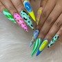 ALL 10 EXTREME NAIL Art 3/more COLORS