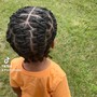 Kid's locs retwist