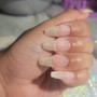 Ombre or French acrylic nails (short)