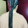 Feed-in braids (8 to the back )