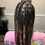 Small Bohemian Knotless Braids (Waist length)