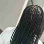 Straight back  scalp braids