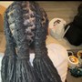 Jumbo knotless box braids