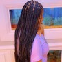 Goddess knotless Braids