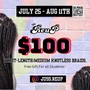 Large Knotless Braids