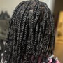 Knotless Braids with Curly Hair