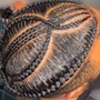 Mens stitch braids Cornrows