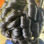 Silk press *with curls