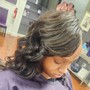 Relaxer Touch Up/Cond/Blow dry /Silk Press