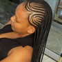 Individual with Cornrows Braids