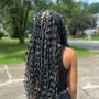 Medium knotless braids