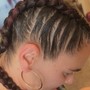 Stylist cornrows