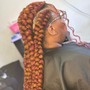 Fulani (flip over method) w/ Individual Braids