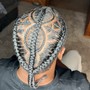 Men/Boy Braids (half head)