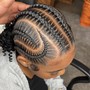 Kid's Simple Braids w/ hair added