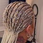 BRAIDED FRONT KNOTLESS IN BACK / HALF UP HALF DOWN