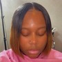 Bobs / ponytails /quick weave/half up half down