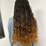 Knotless French curly