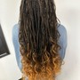 Knotless French curly