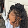 Knotless French curly