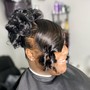 Relaxed Hair Sleek Ponytail/Updo