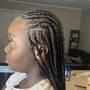 Medium knotless Braids (lower-back)