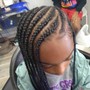 Kid's Braids with weave