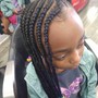 Kid's Braids with weave