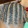 S/Medium Knotless Braids Mid back