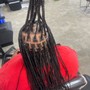 Medium knotless Braids (Midback)