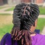 Instant locs half head (short/medium length)