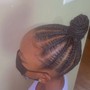 Kid's Stitch Braid Ponytail/Bun