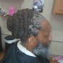 Start Dreadlocks  by  3 prong rotation