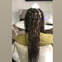 Knotless braids / medium (butt length)